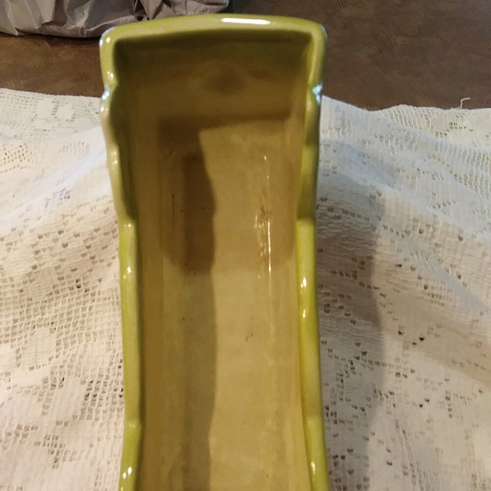 Vintage Hull Woodland Ceramic Pottery Planter Pink Green Yellow - Picture 10 of 13